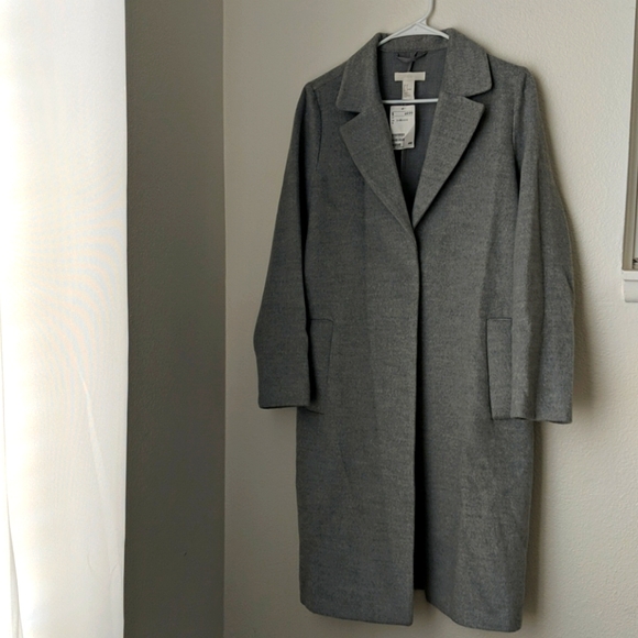 H&M FELTED COAT US 6 - Picture 2 of 8